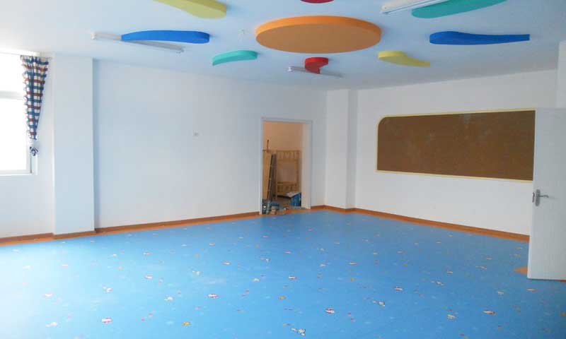 pvc塑膠地板合適于教育系統地面