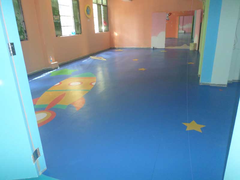 海南省海口市定制型幼兒園塑膠地板